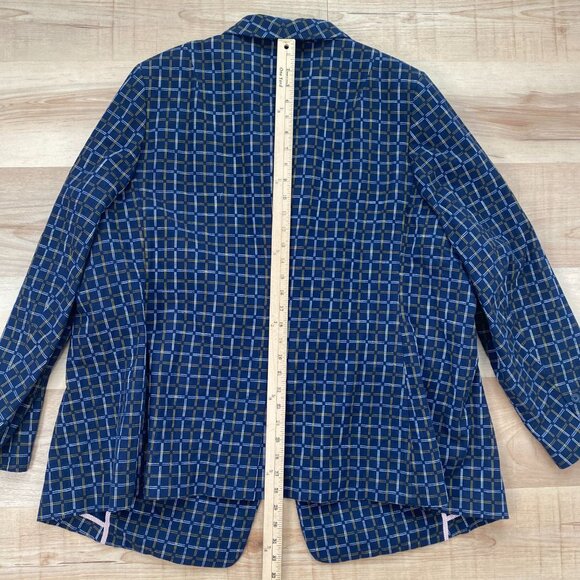 Wildfang Check Print Suit Set Essential Trouser & Essential Tux Blazer Size 26W - Picture 5 of 16